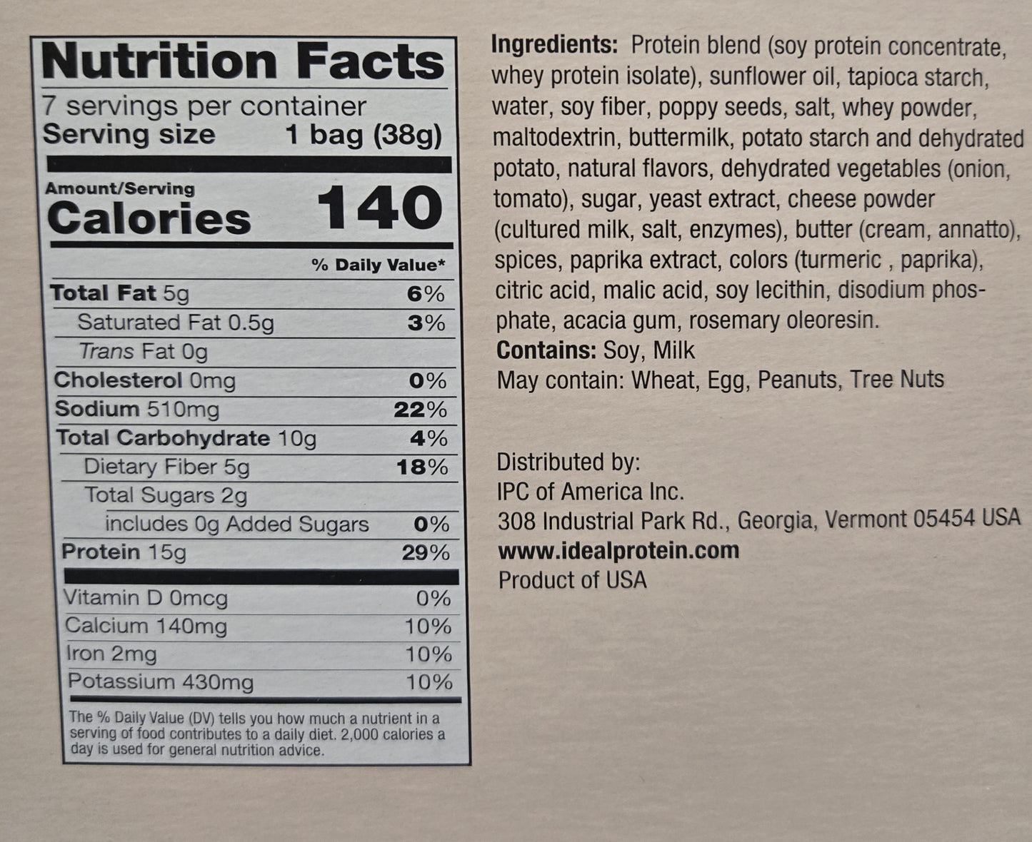 Ideal Protein Breakfast, Lunch & Snack Box β Protein-Packed for Balanced Nutrition