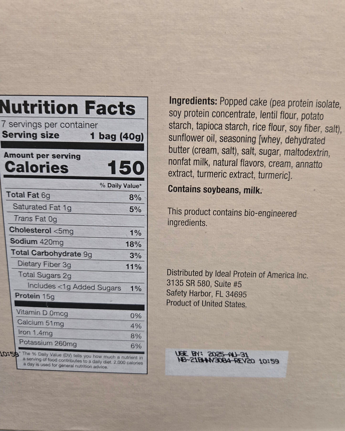 Ideal Protein Breakfast, Lunch & Snack Box β Protein-Packed for Balanced Nutrition