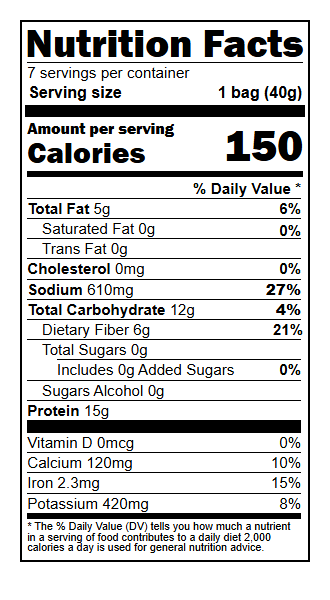 Sea Salt Vinegar Crisps — High-Protein Savory Crisp