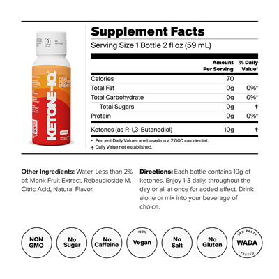 Ketone-IQ Peach — Ketone Energy Supplement