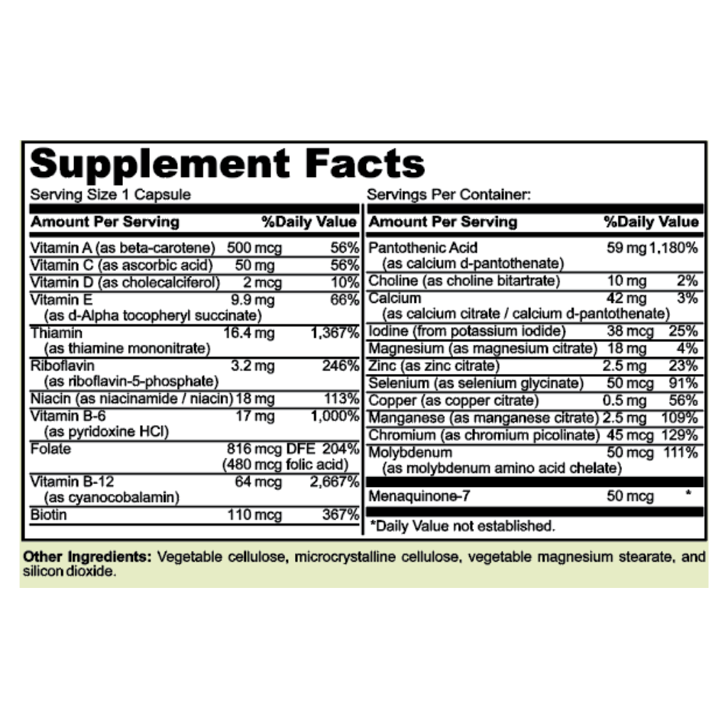 Multi-Vita + K2 — Multivitamin with Vitamin K2