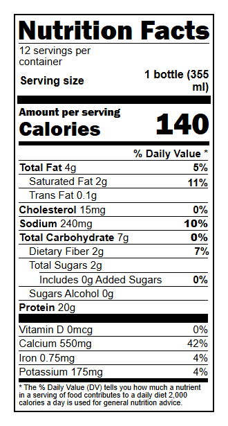 Cappuccino Protein Shake — Ready-to-Serve 12oz