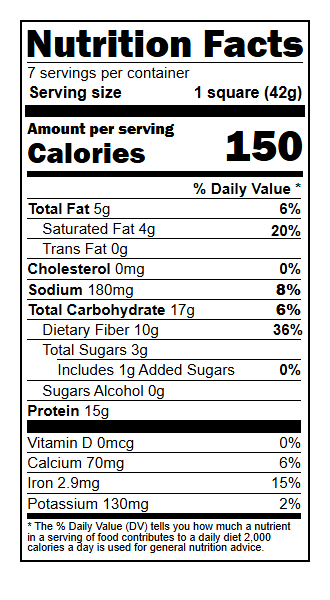 Chocolate Crispy Square — High-Protein Sweet Snack